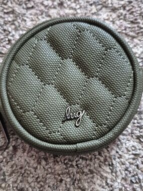 Lug Matte Luxe VL Circle Coin Pouch in Olive